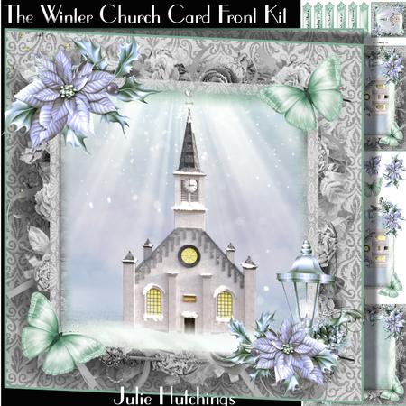 The Winter Church Card Front Kit