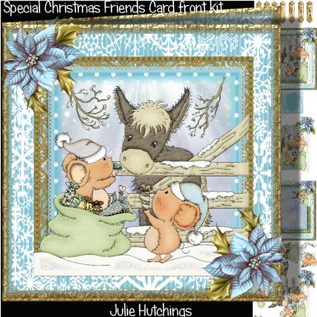 Special Christmas Friends Card Front Kit