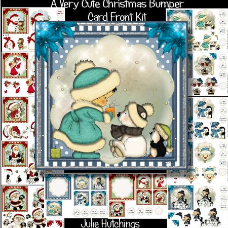 A Very Cute Christmas Bumper Card Front Kit