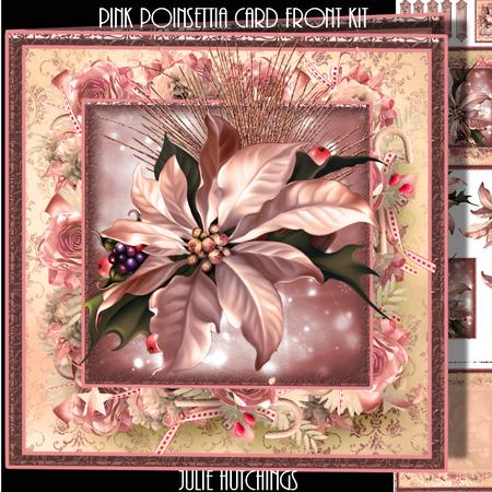 The Poinsettia Card Front Kit
