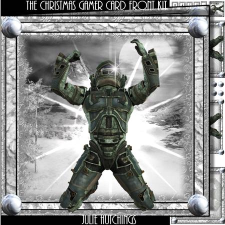 The Christmas Gamer Card Front Kit