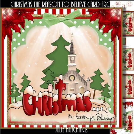 Christmas the Reason to Believe Card Front Kit