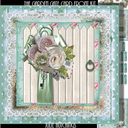 The Garden Gate Card Front Kit