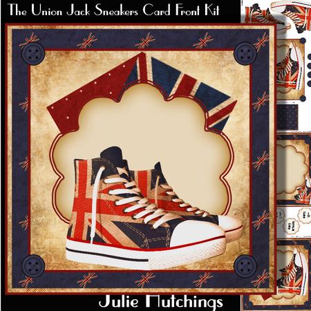 The Union Jack Sneakers Card Front Kit