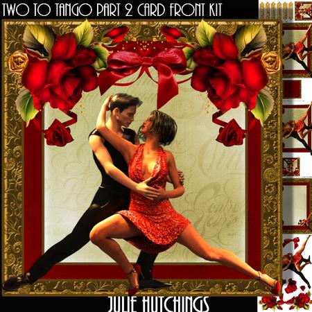 Tango Through the Night Card Front Kit