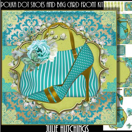 The Polka Dot Shoes and Handbag Card Front Kit