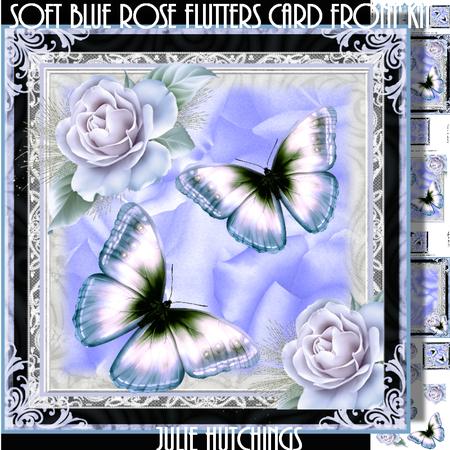 Soft Blue Rose Flutters