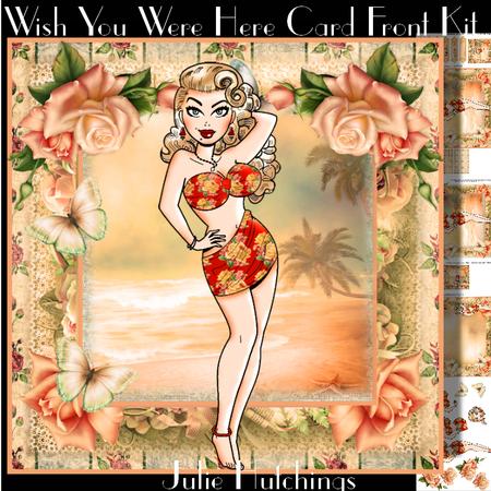 Wish You Were Here Card Front Kit