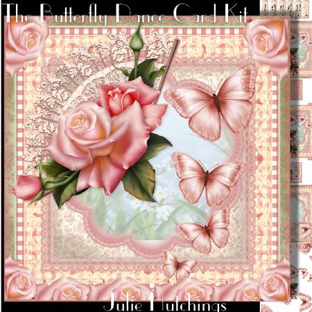 The Dancing Butterflies Card Front Kit