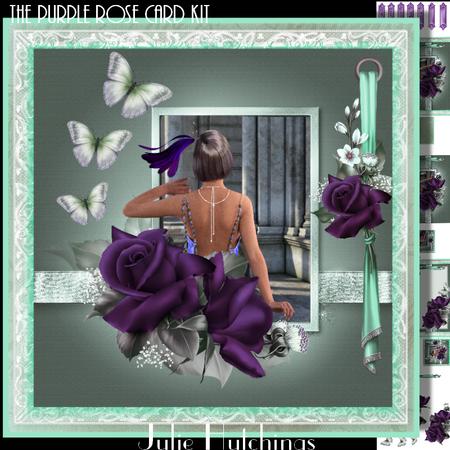 The Purple Rose Card Front Kit