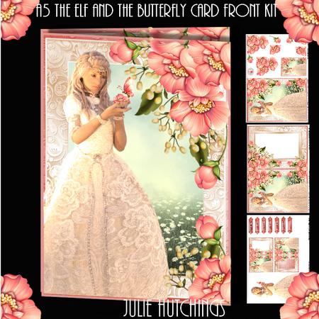 A5 the Elf and the Butterfly Card Front Kit