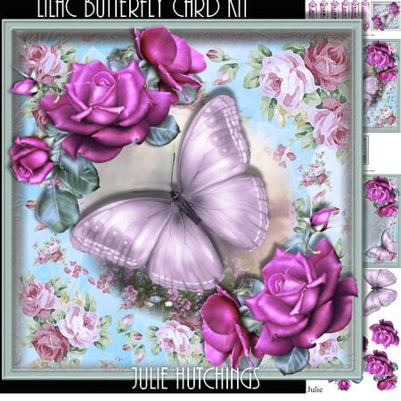The Lilac Butterfly Card Kit