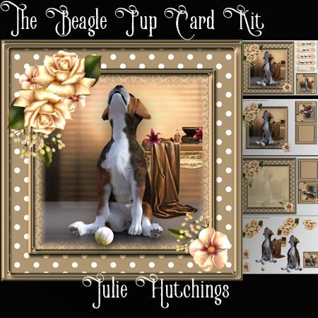 The Beagle Pup Card Front Kit