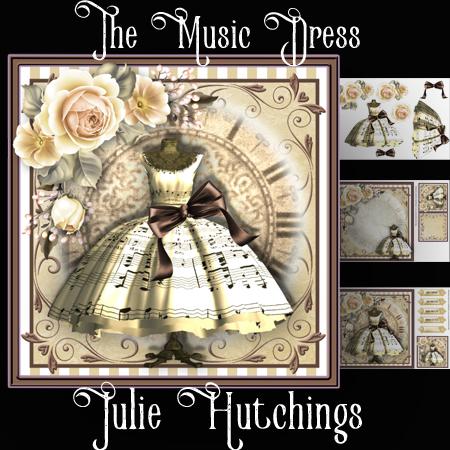 The Music Dress Card Front Kit