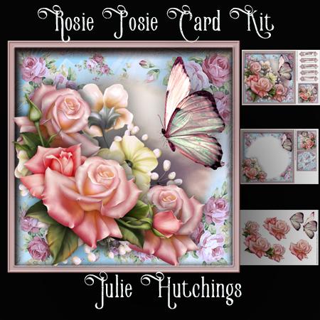 Rosie Posie Card Front Kit