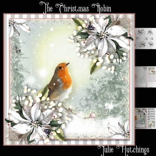 The Christmas Robin Card Front Kit