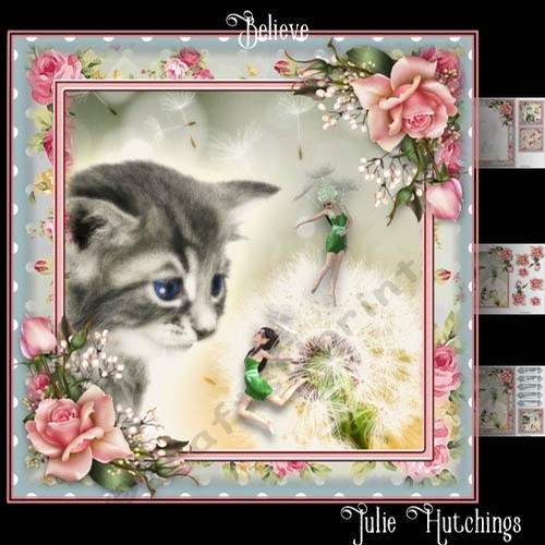 Beleive Card Front Kit 8x8