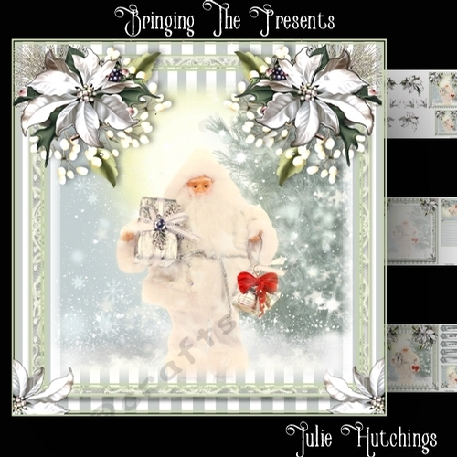 Bringing The Presents Card Front Kit 