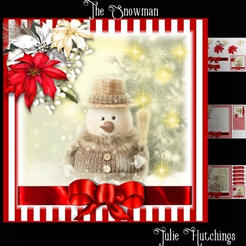 The Snowman Card Front Kit