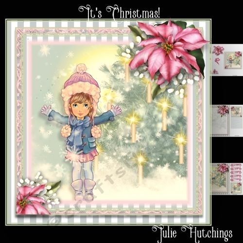 Its Christmas!!! Card Front Kit 8x8
