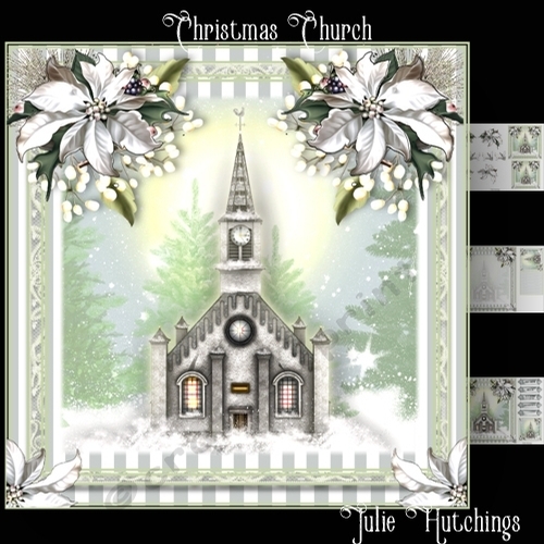 The Christmas Church Card Front Kit 