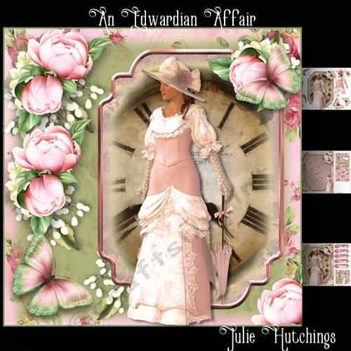 An Edwardian Affair Card Front Kit 8x8