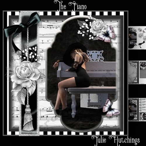 The Piano Card Front Kit 8x8