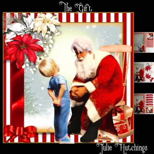 The Christmas Gift Card Front Kit 8x8