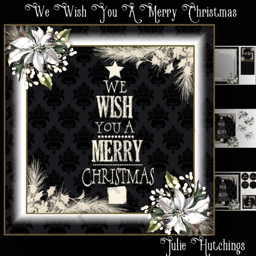 We Wish You A Merry Christmas Card Front Kit