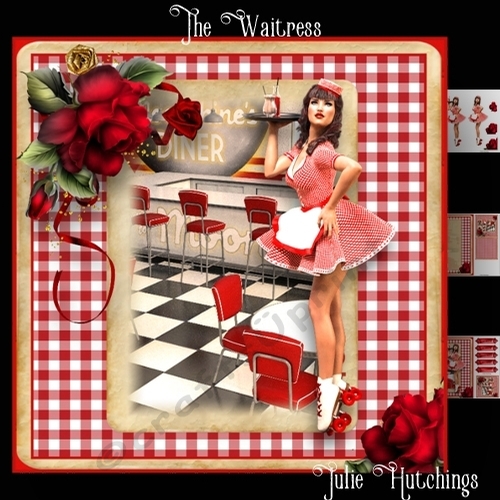 The Waitress Card Front Kit