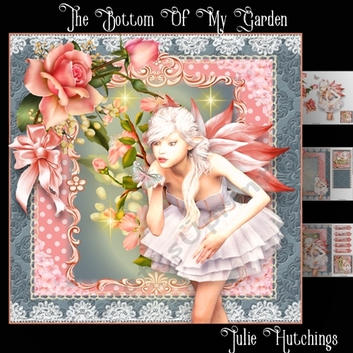 The Bottom Of My Garden Card Front Kit