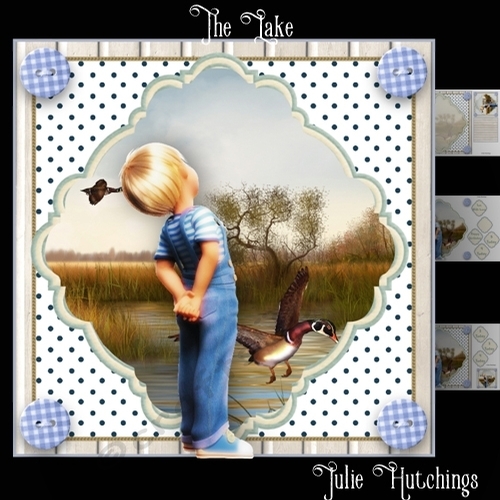 Down By The Lake Card Front kit 