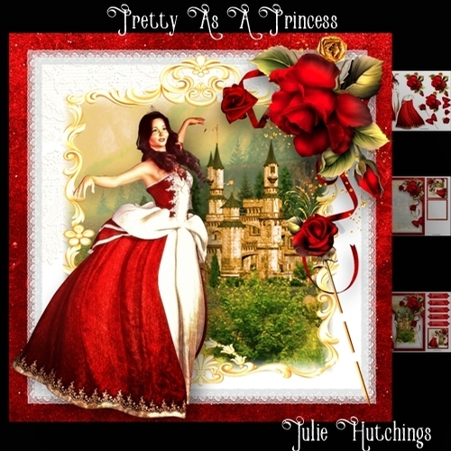 Pretty As A Princess Card Front Kit