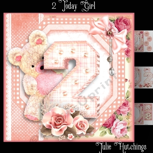 2 Today Girl Card Front Kit