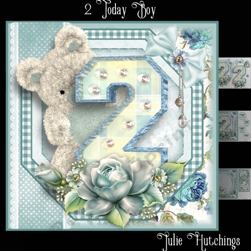 2 Today Boy Card Front Kit
