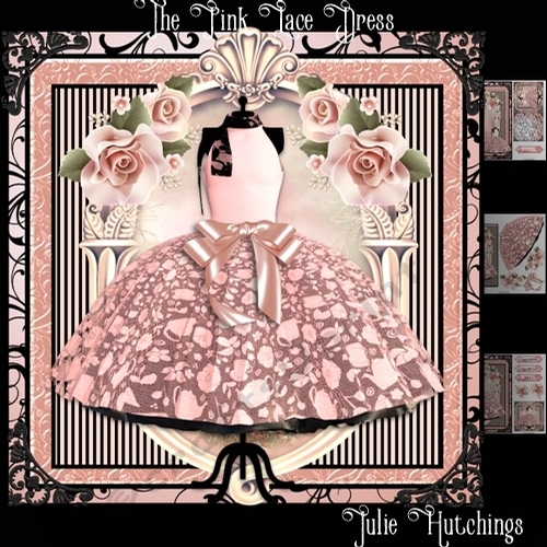 The Pink Lace Dress Card Front KIt
