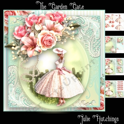 The Garden Gate Card Front Kit