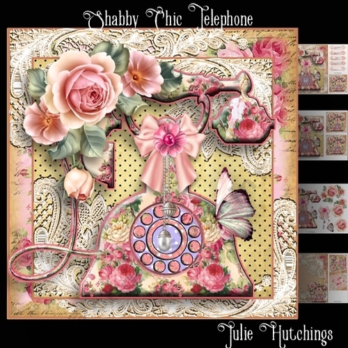 The Shabby Chic Telephone Card Front Kit