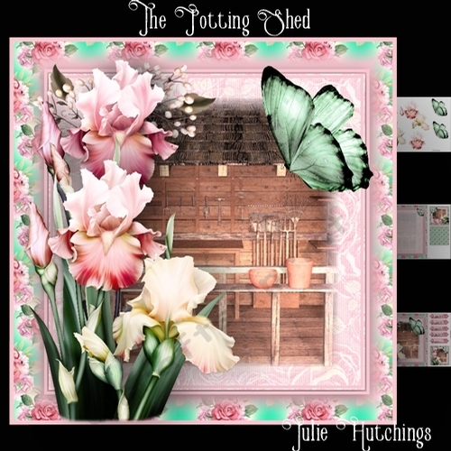 The Potting Shed Card Front Kit