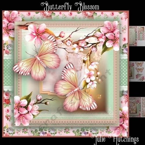 Butterfly Blossom Card Front Kit