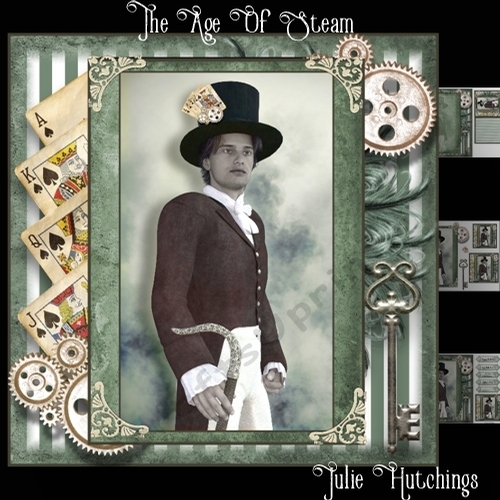 The Age Of Steam Male Card Front Kit