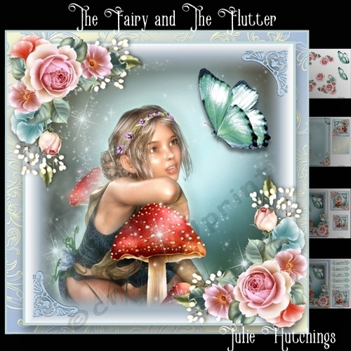 The Fairy and The Flutter Card Front Kit