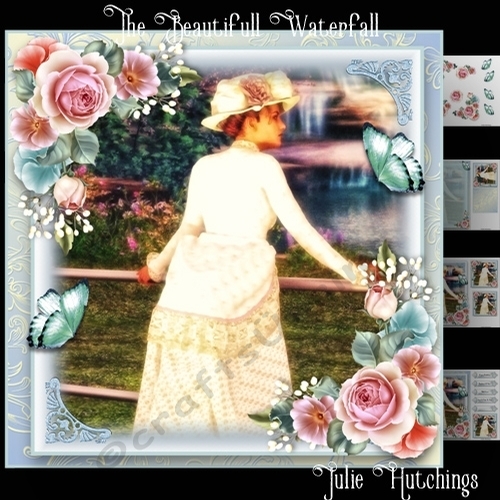 The Beautiful Waterfall Card Front Kit