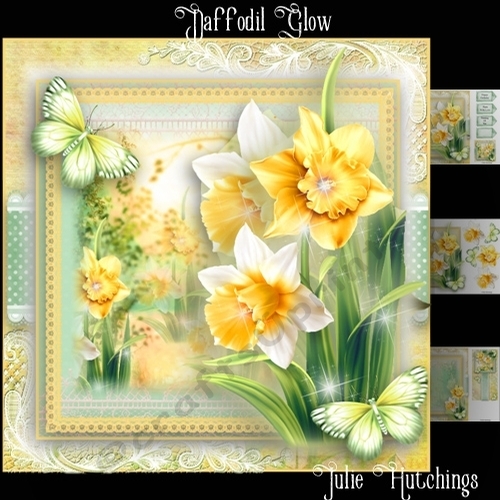Gorgeous Daffodil Glow Card Front Kit
