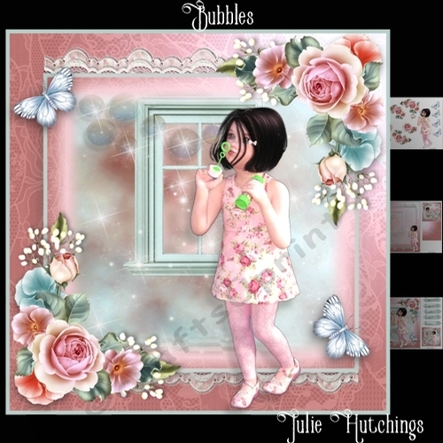 Pretty Bubbles Card Front Kit