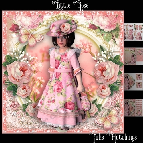 Little Rose Card Front Kit