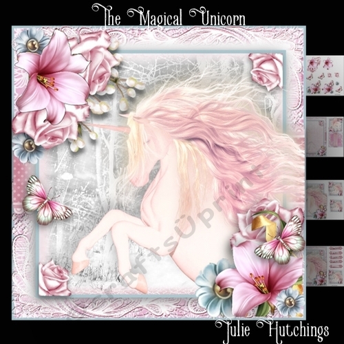 The Magical Unicorn Card Front Kit