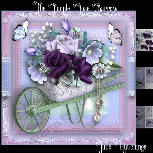 The Purple Rose Barrow Card Front Kit