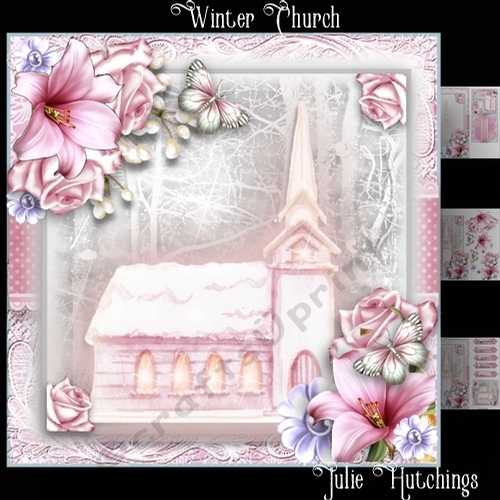 Winter Church card Front Kit