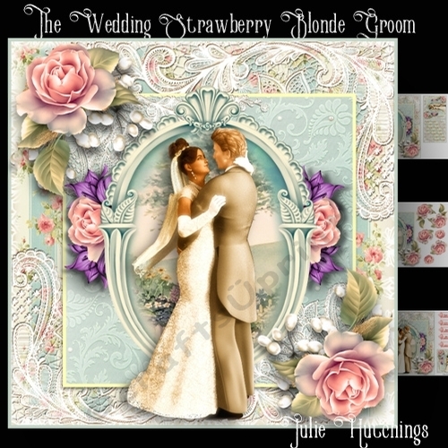 The Wedding Strawberry Blonde Groom Card Front Kit